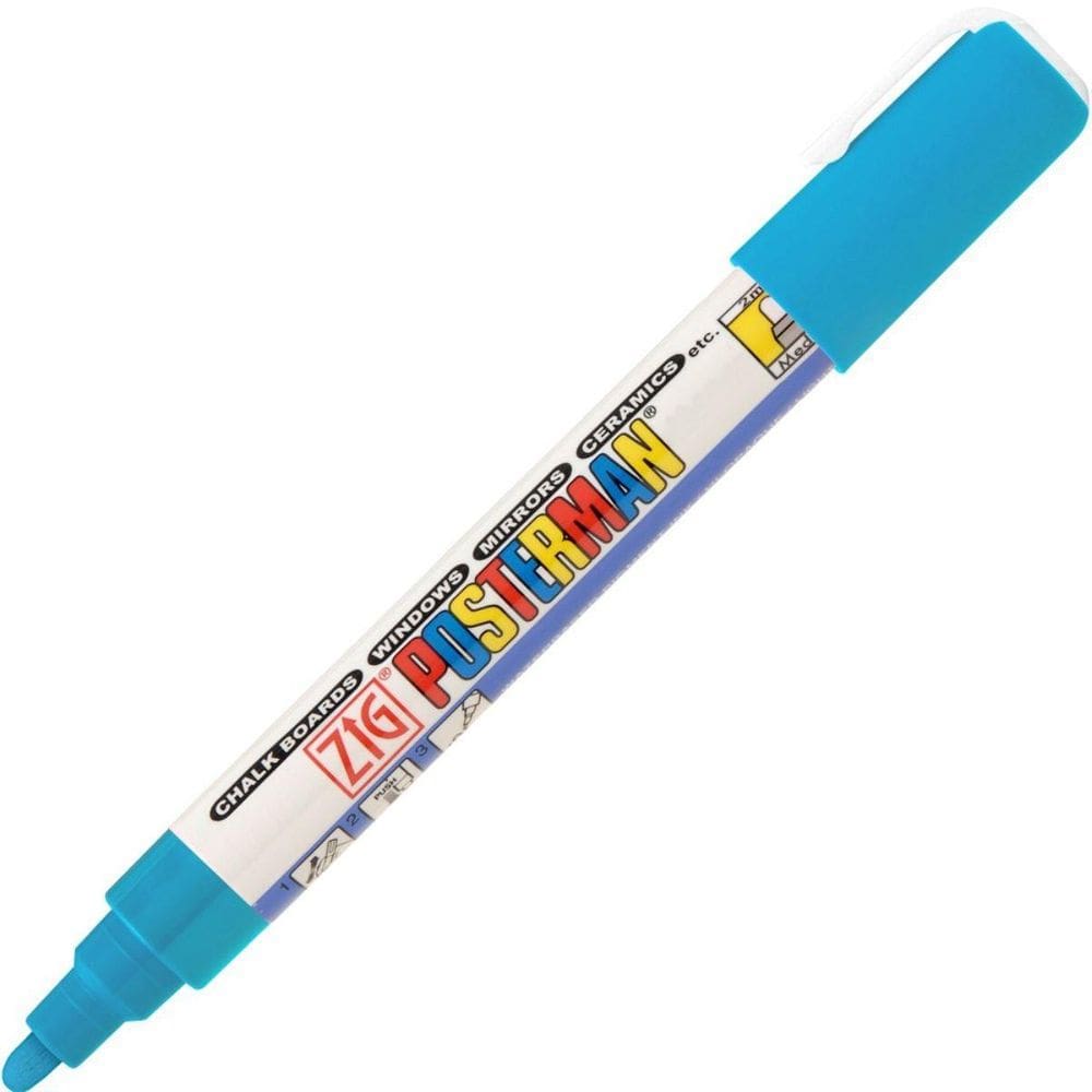 Caneta Marcador Zig Posterman Medium Pma-30 Light Blue