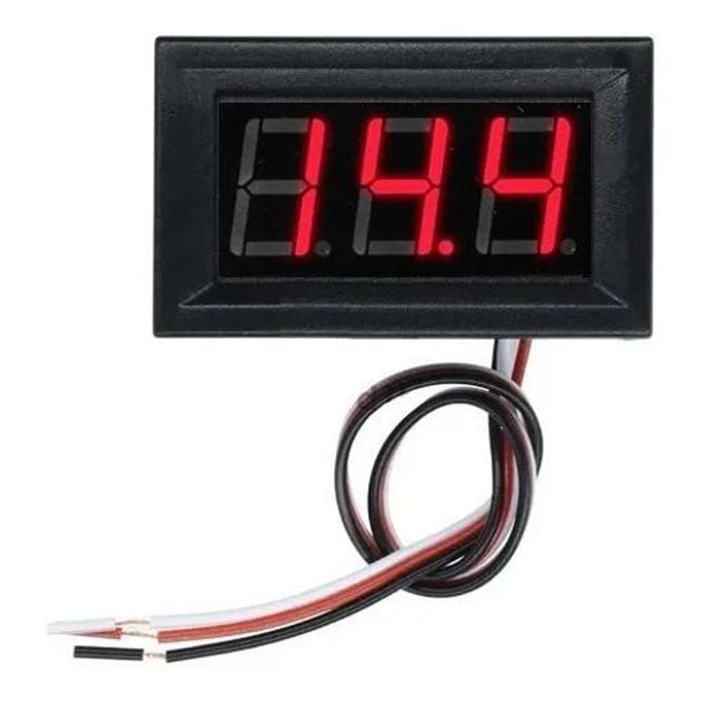 Voltímetro Digital 12V Medidor De Bateria Automotivo