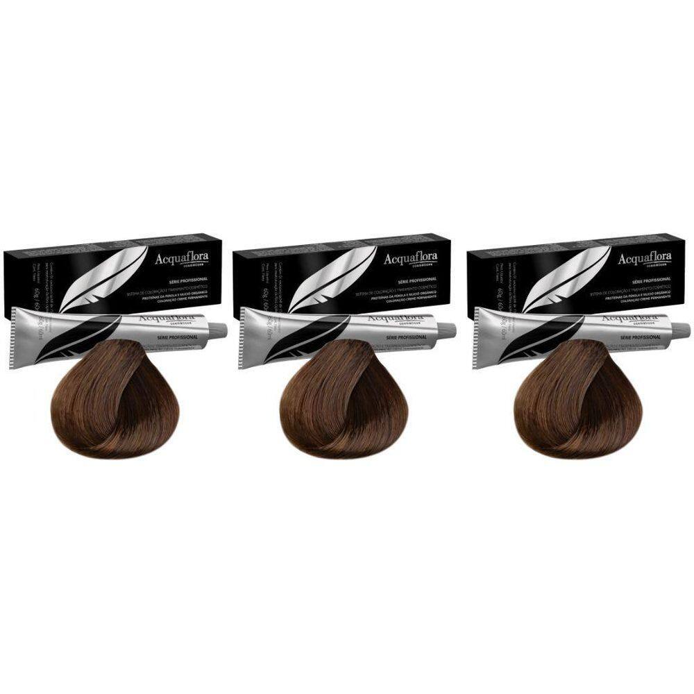 Coloração Acquaflora Permanente 7.33 Louro Natu Dour Int 3Un
