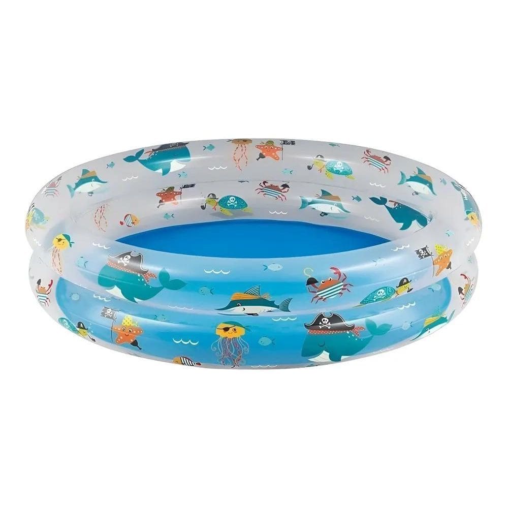 Piscina Inflável Banheira Portátil Redondo Mor 90L Azul