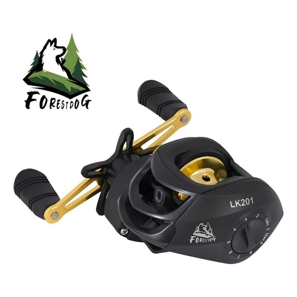 Carretilha De Pesca 7.2:1 Forestdog 17 Rolamentos 8Kg Direit