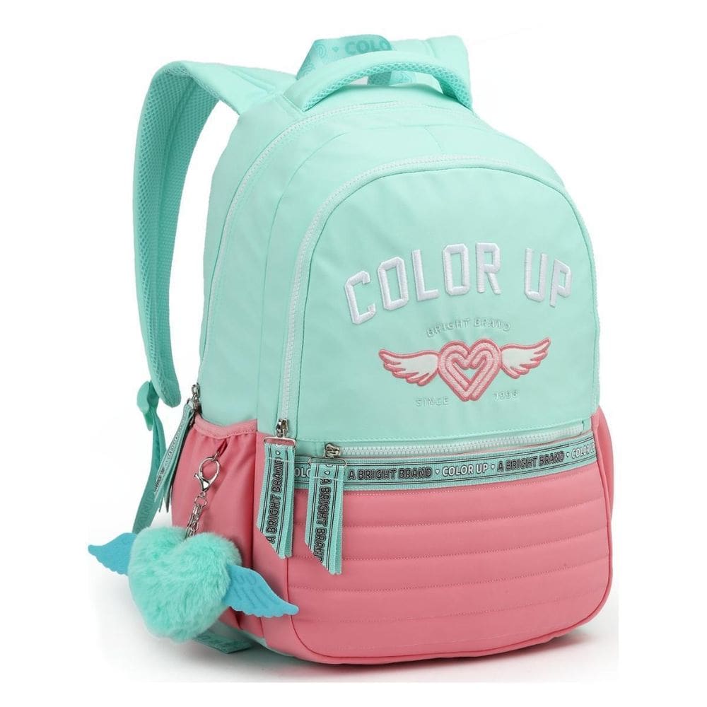 Mochila Costas 18 Color Up Passeio Meninas Notebook Acqua