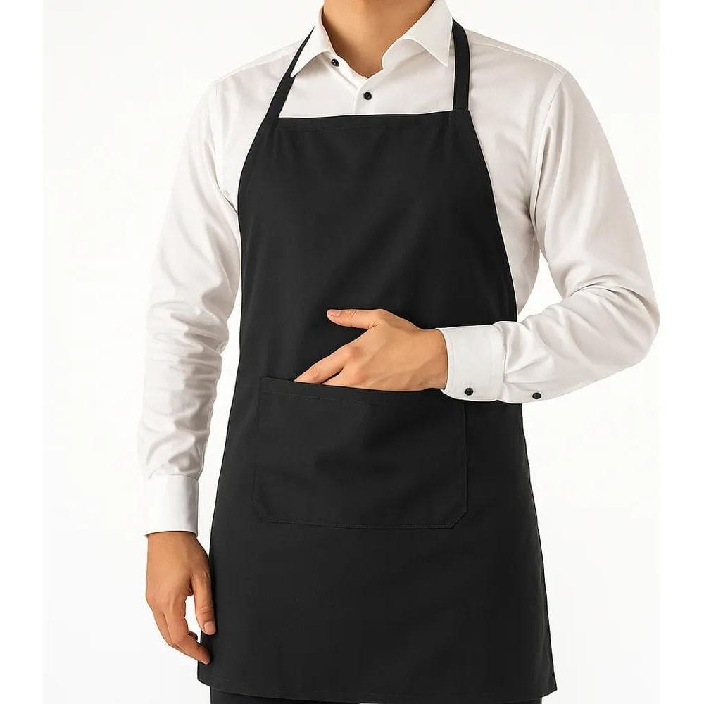 Avental Oxford C/Bolso Reforçado Cozinha Churrasque Preto