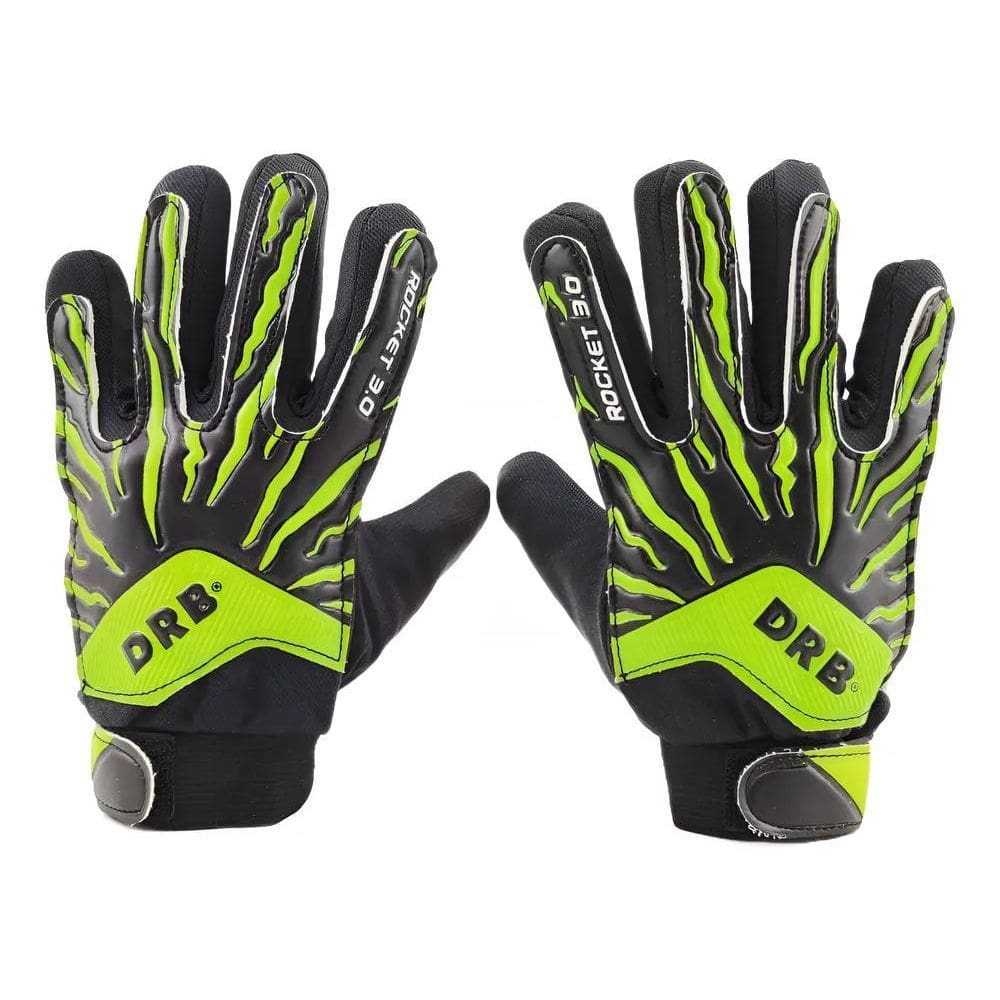 Luva De Goleiro Infantil Juvenil Profissiona Preto/Verde 7