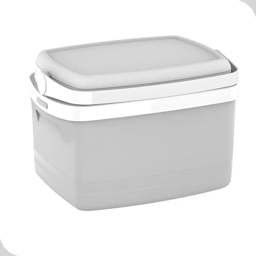 Caixa Termica Cooler Bebidas 5L Cinza Pequena Soprano Cinza