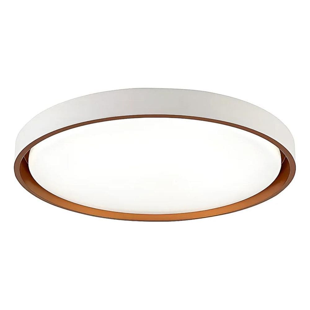 Plafon Led Moderno Sobrepor 24W Redondo Tipo Montana Branco