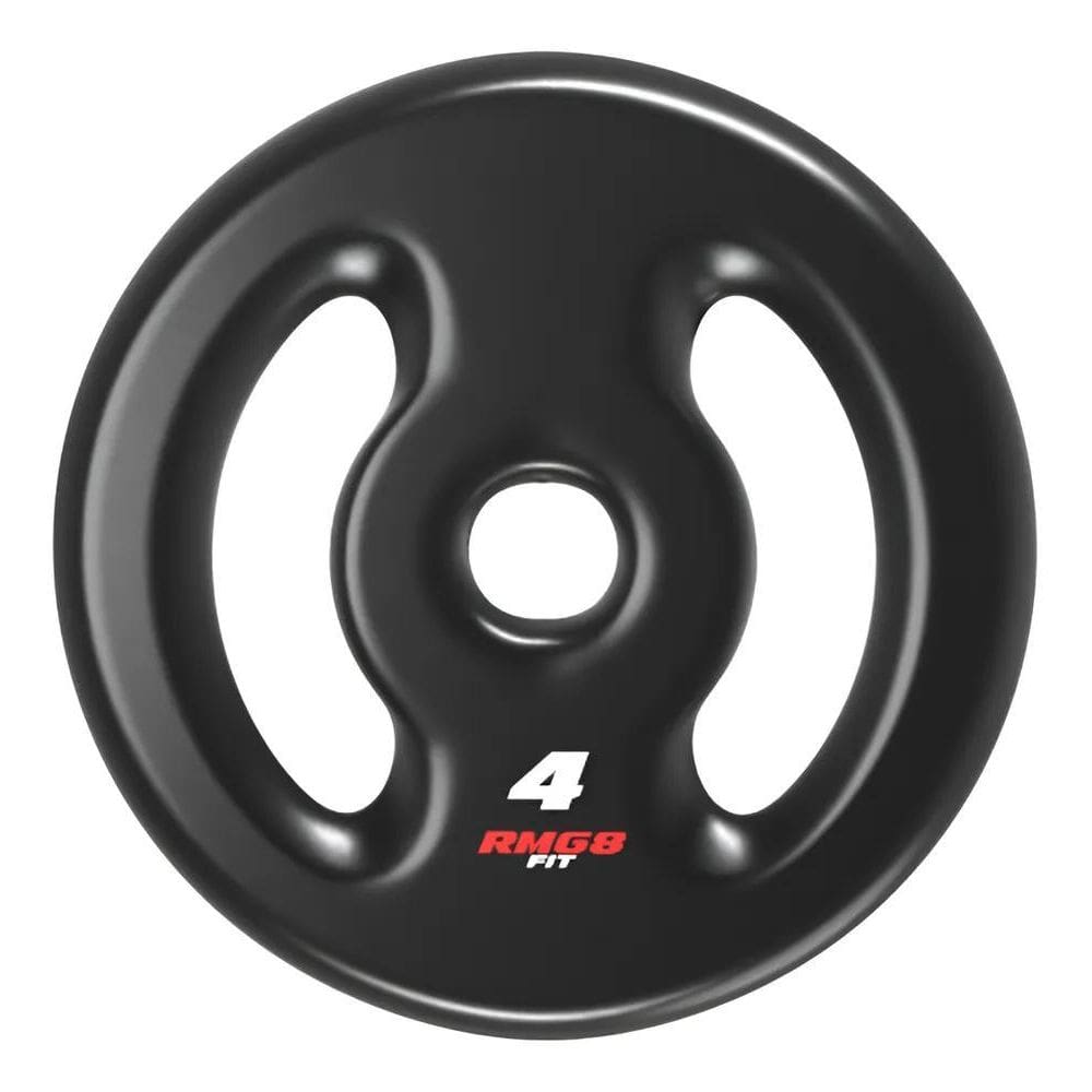 Anilha 4Kg Emborrachada Preta Rmg8 Fit