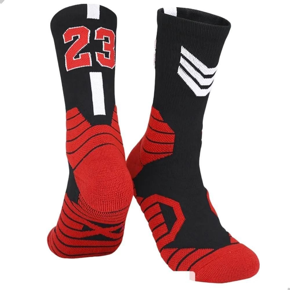 2X Meia De Basquete Cano Alto Masculina Nba Tm Ún 38-43 Atle