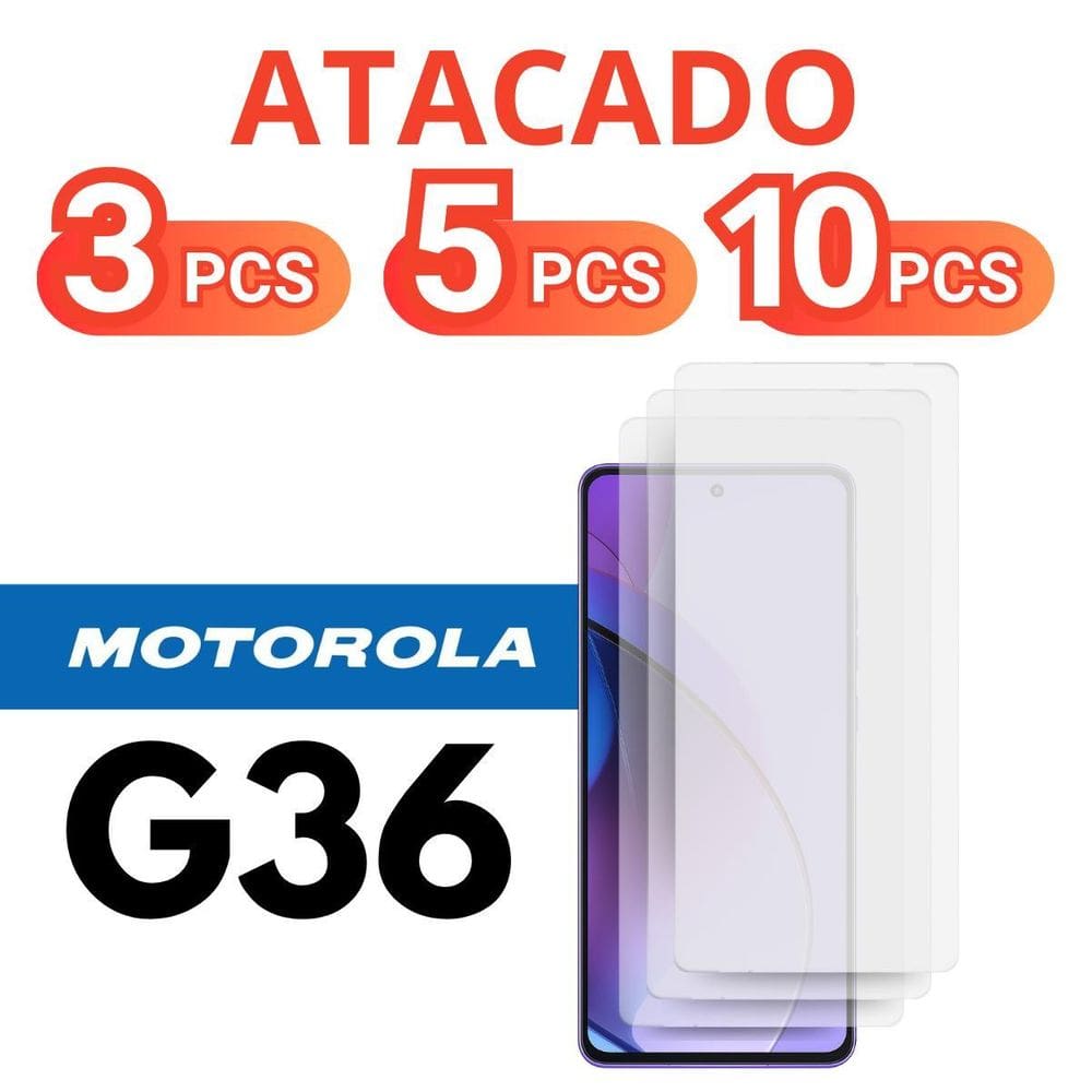 Kit 3 /5 / 10 Películas Vidro 3D Para Moto G36 Temperado Protetora Motorola