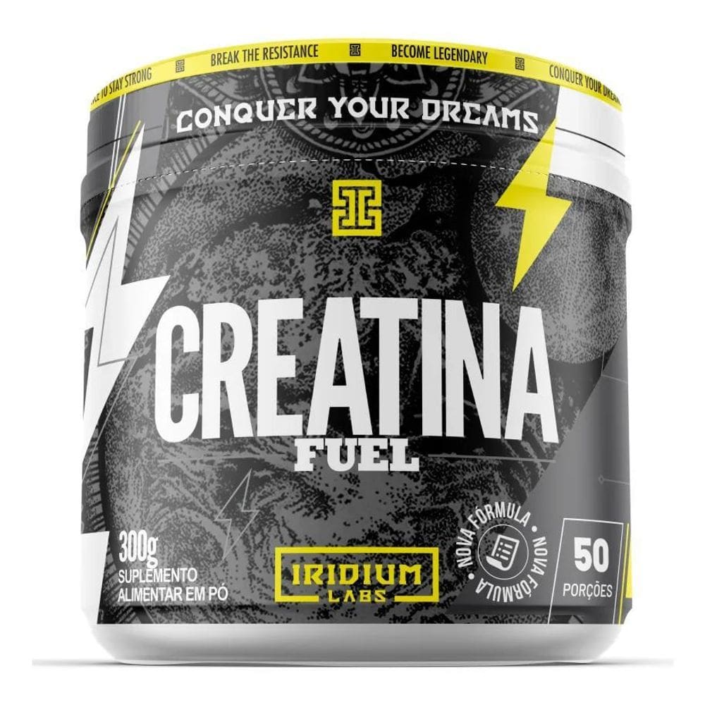 2X Creatina Fuel Monohidratada 300G - Iridium Labs Sabor Sem