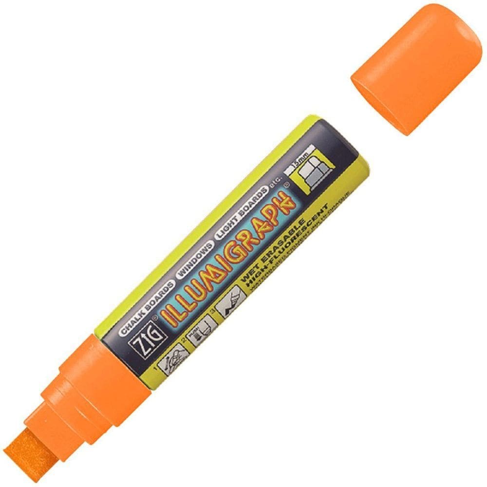 Caneta Marcador Zig Illumigraph Big Broad Pma-720 Orange
