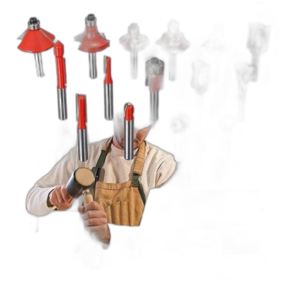 Jogo De Fresas Tupia 15 Peças 8Mm Com Maleta