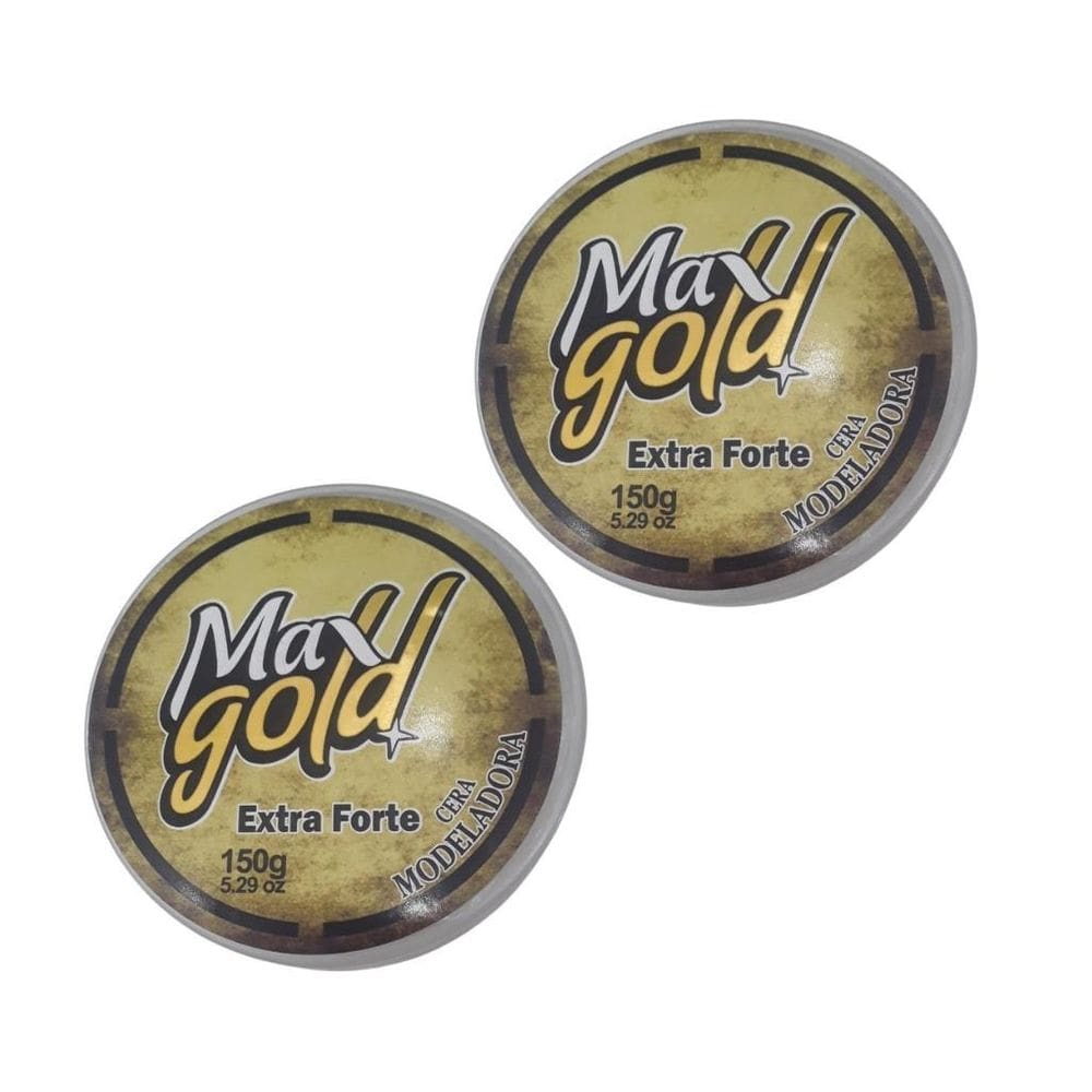 Cera Capilar Maxgold Modeladora Extra Forte 150G - Kit C/2Un