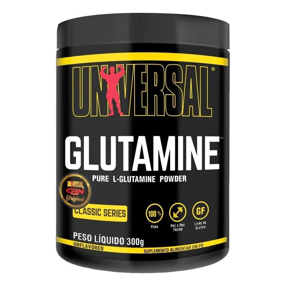 2X L- Glutamina Universal Nutrition 300Gr - 100% Pura Sabor
