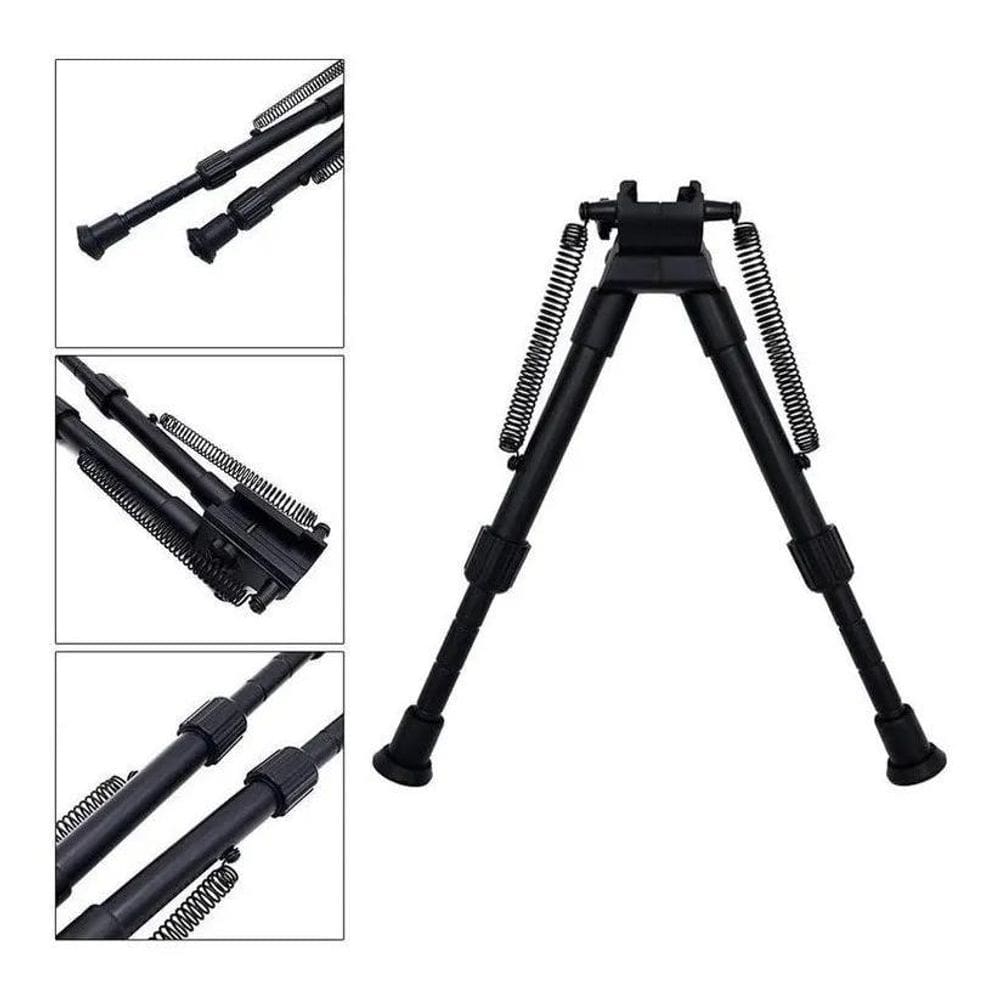 2X Bipé Sniper Retrátil 20Mm Regulável Em Pvc Rígido