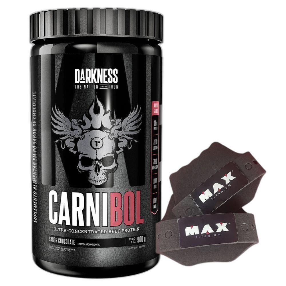 Carnibol Isolado Hidro 900G Chocolate Luva Max - Darkness