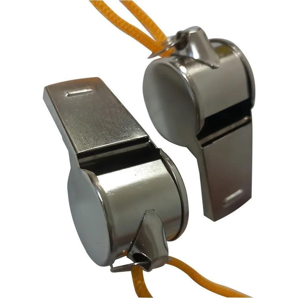 2X Apito De Jogo Metal Sport Com 2 Unidades Western Cor Prat