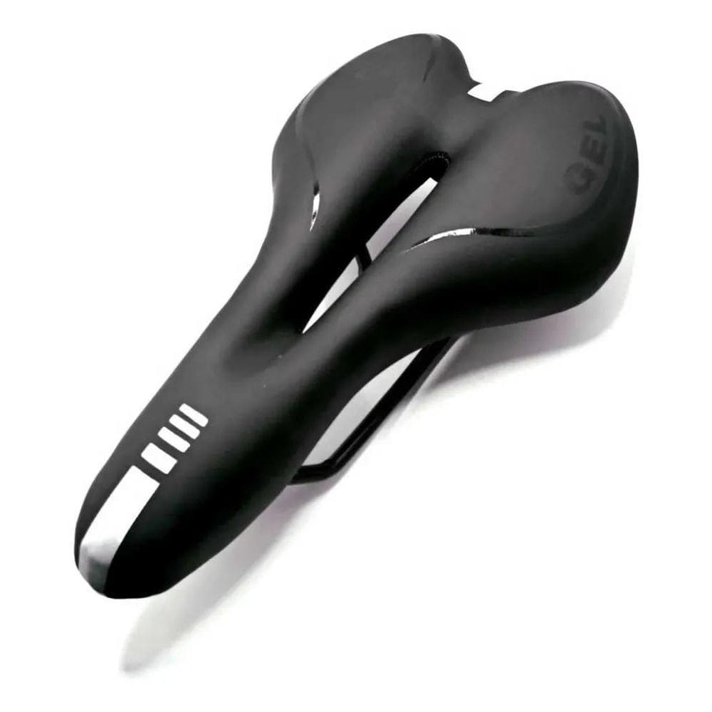 2X Selim Gel Bike Mtb Sport Vazado 275 X 155Mm Anti-Prostáti