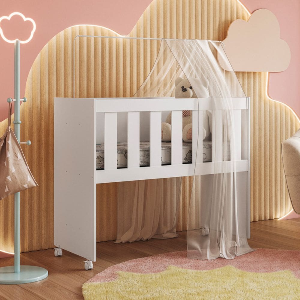 Mini Berço Multiuso 5 em 1 com Colchão Flex - MobiBaby