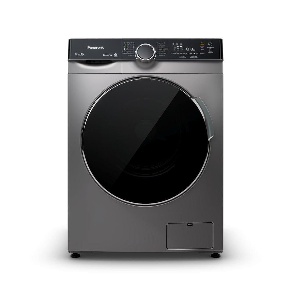 Lava e Seca Intuitive+ Panasonic 13kg/8kg Max Wash Função Vapor+ NA-S26MK1LBR 220V