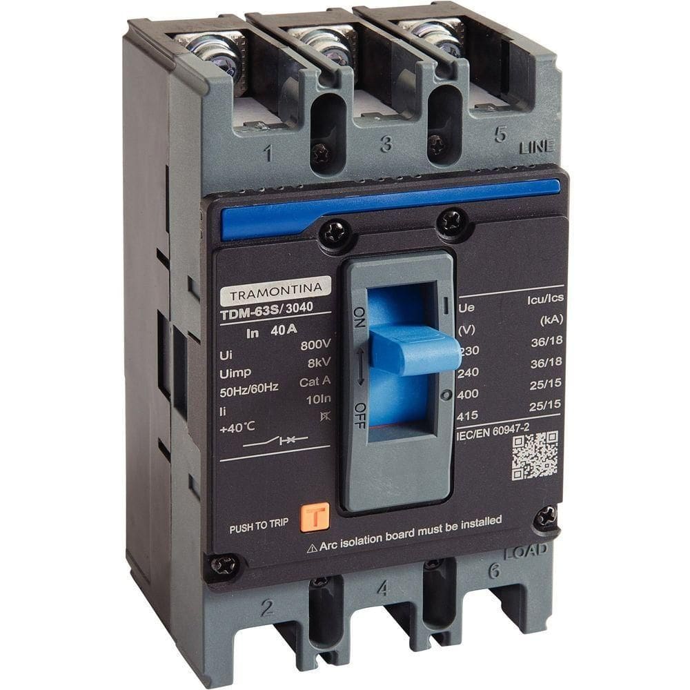 Caixa Moldada Tramontina Tdm 63s 3040 3p 40a 36 Ka Tramontina