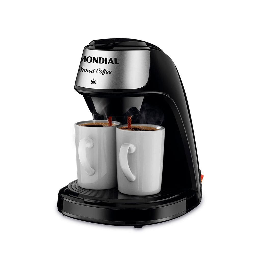 Cafeteira Elétrica Mondial Smart Coffe 500W C-42-2X-BI Preto/Inox 110V