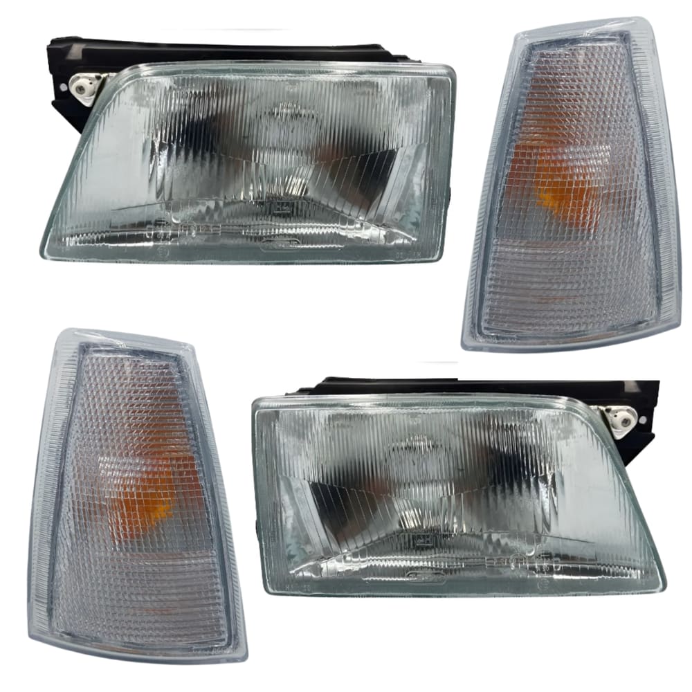 Kit Farol Cromado Vidro E Pisca Cristal Kadett 89 A 1998