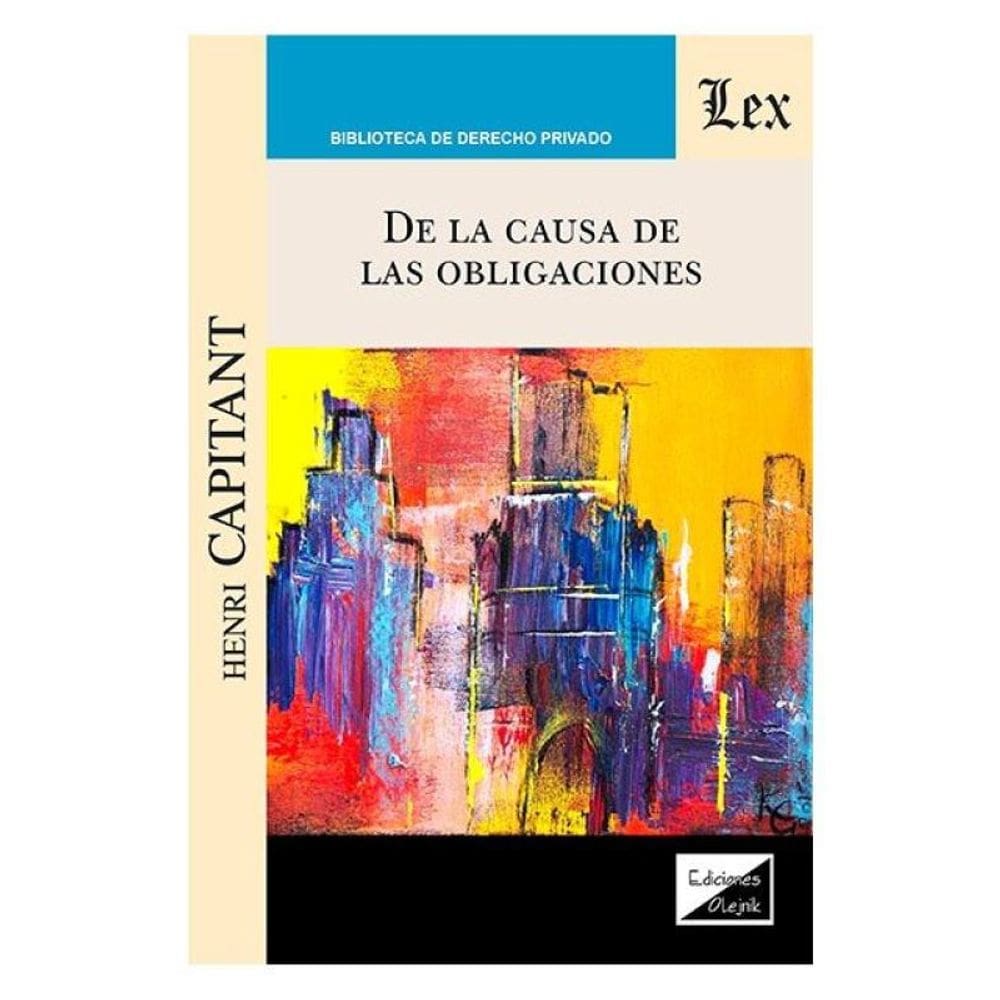 De La Causa De Las Obligaciones