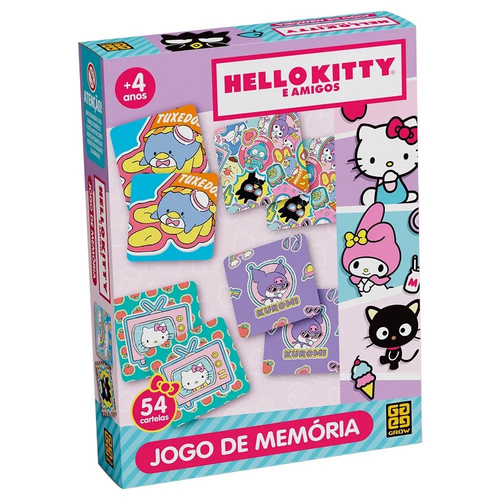 Jogo de Memória Hello Kitty e Amigos - Grow