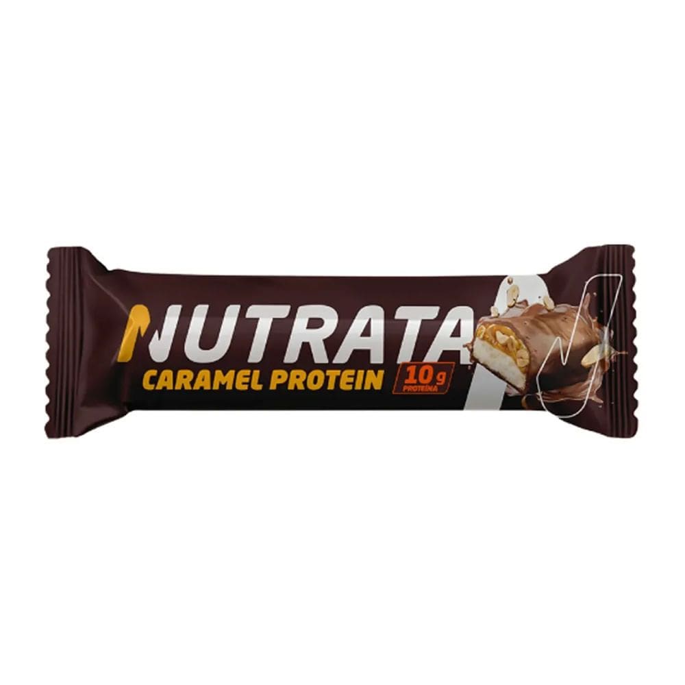 Barra de Proteína Nutrata Sabor Caramel Protein com 10g de Proteína 45g