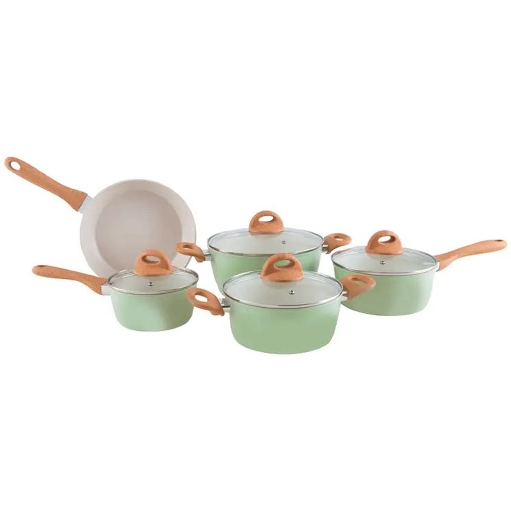 Jogo de Panelas Brinox Pistache 5 Peças Optima Indução