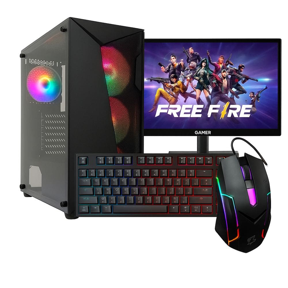 Cpu Gamer Barato I5 16gb Ssd 240gb Wifi + Fonte + Gt 610 + Monitor 15”