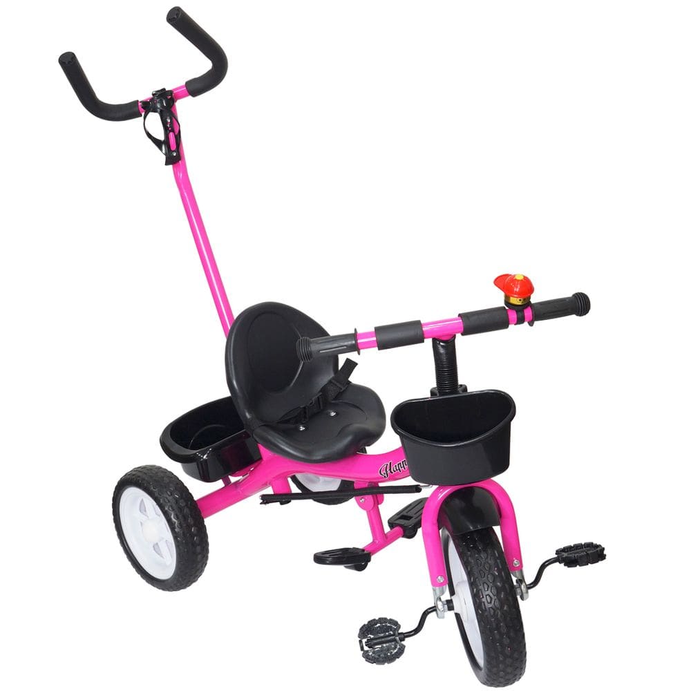 Triciclo Infantil com Haste Empurrador Pedal