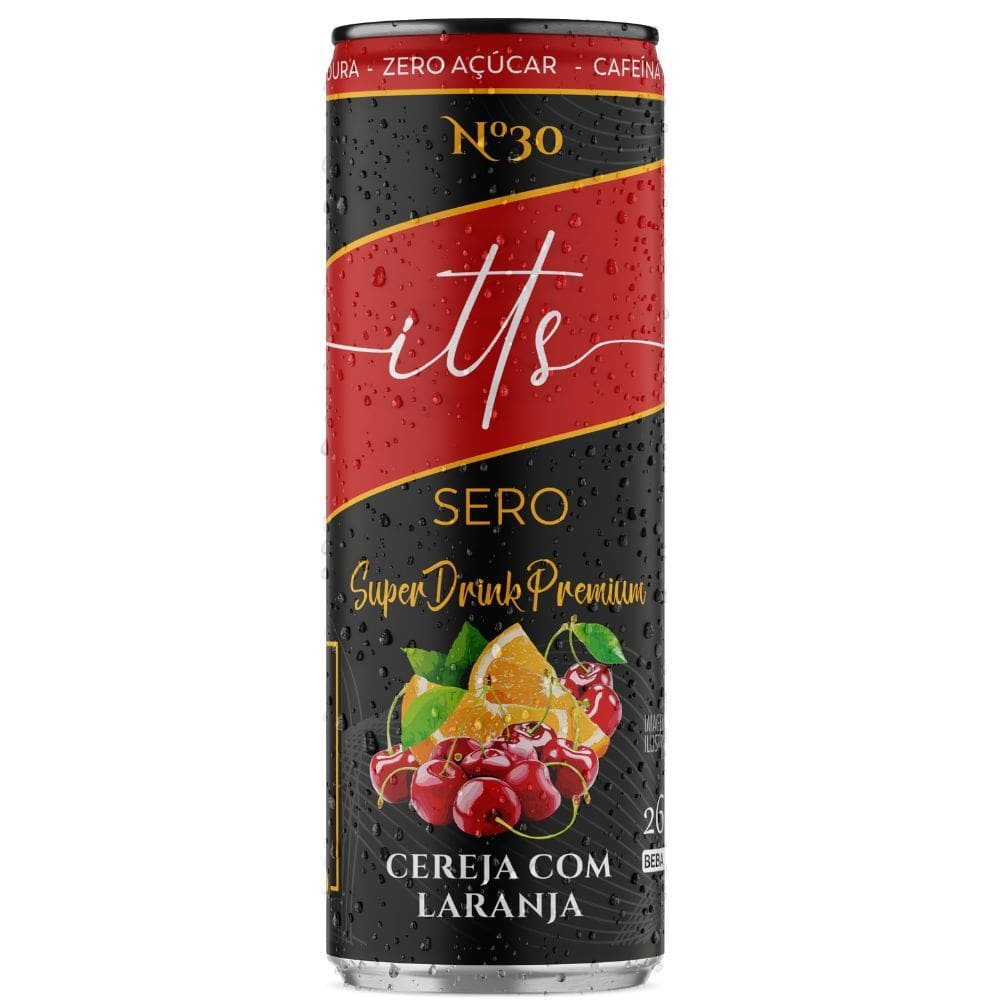 Energético Super Drink Premium Itts Sero Sabor Cereja com Laranja 269ml