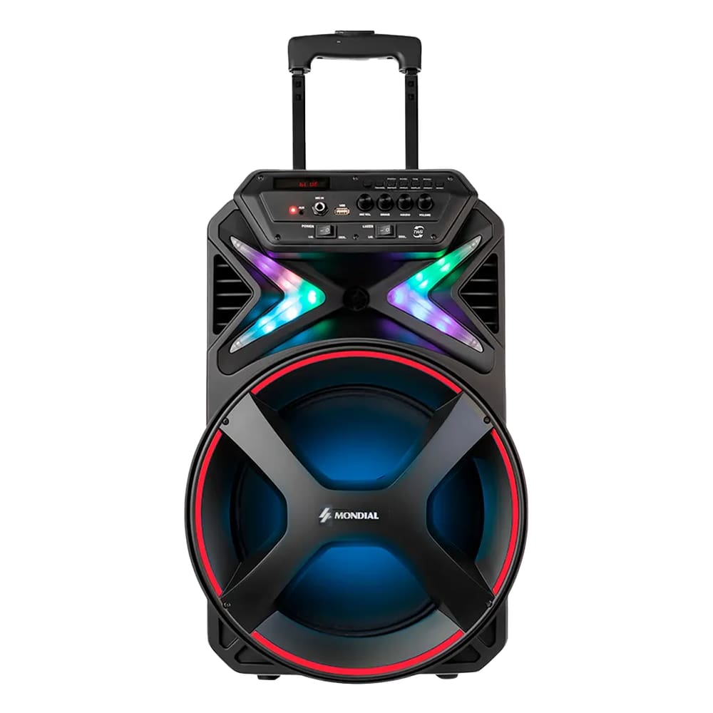 Caixa de Som Amplificada Mondial Connect Lights CM-400
