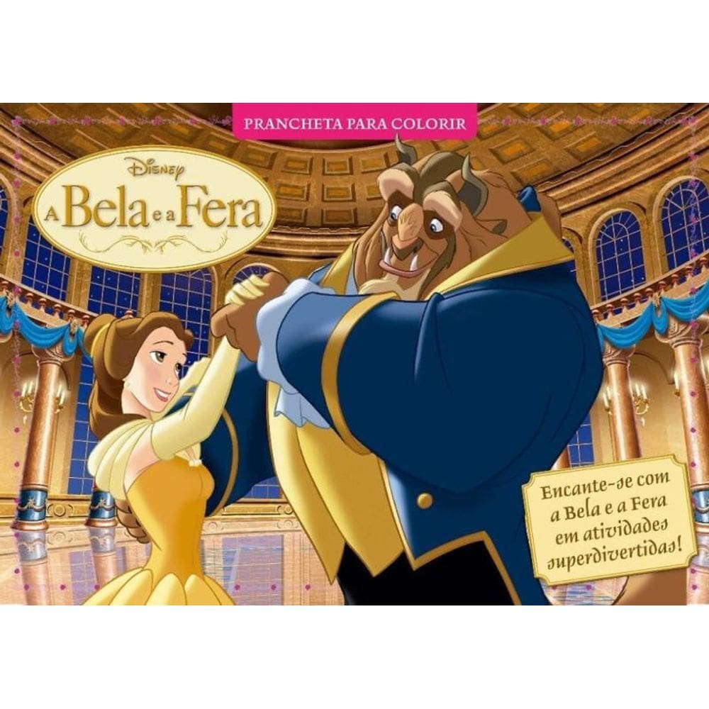 Disney Prancheta Para Colorir - Bela e a Fera