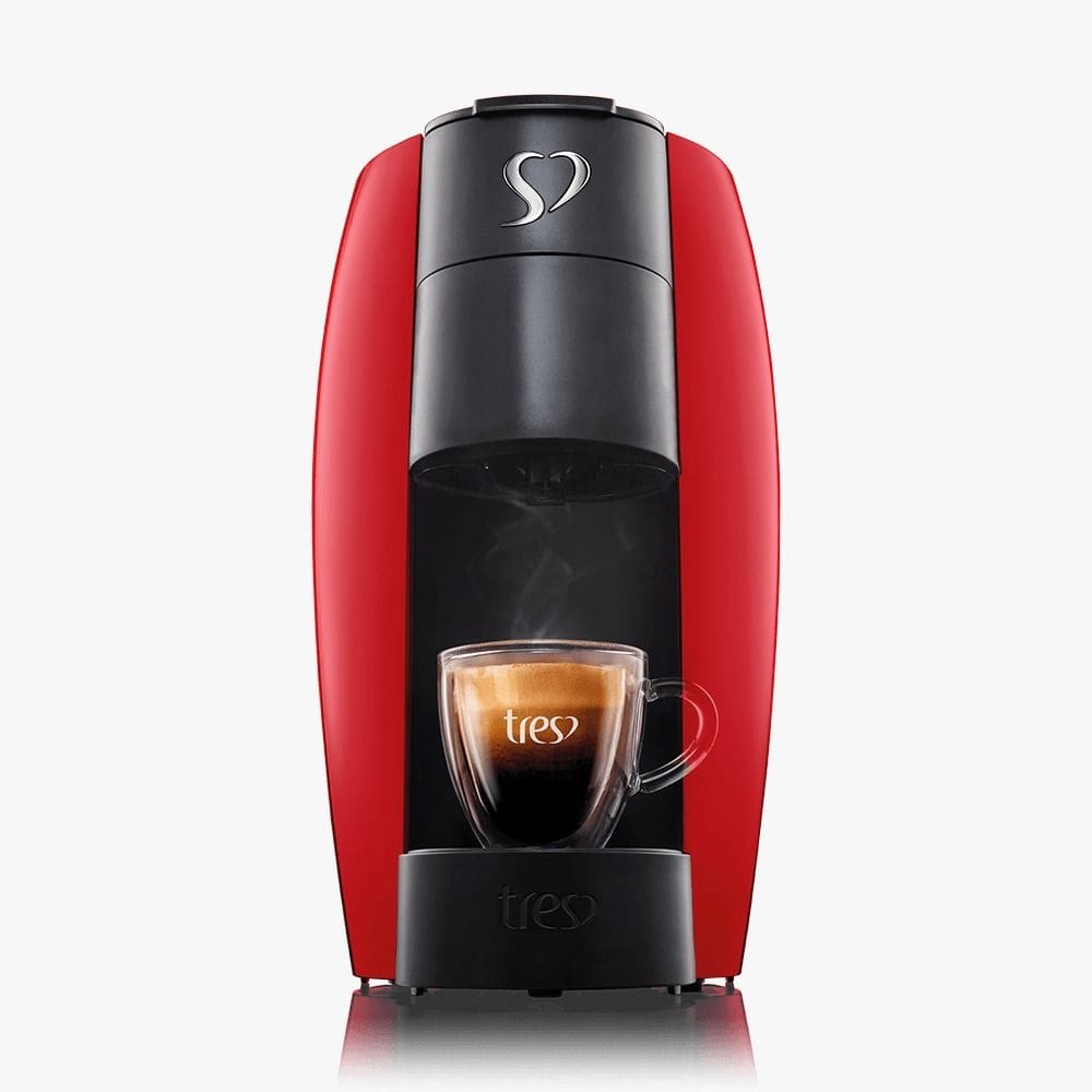 Cafeteira 3 corações Espresso LOV 1250W Automática Vermelha 127V