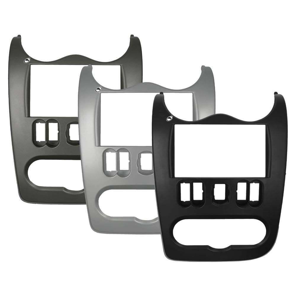 Moldura De Painel 2 Din Renault Sandero 2008 à 2011 Logan 2008 à 2011 Para Cd Dvd 2 Dins