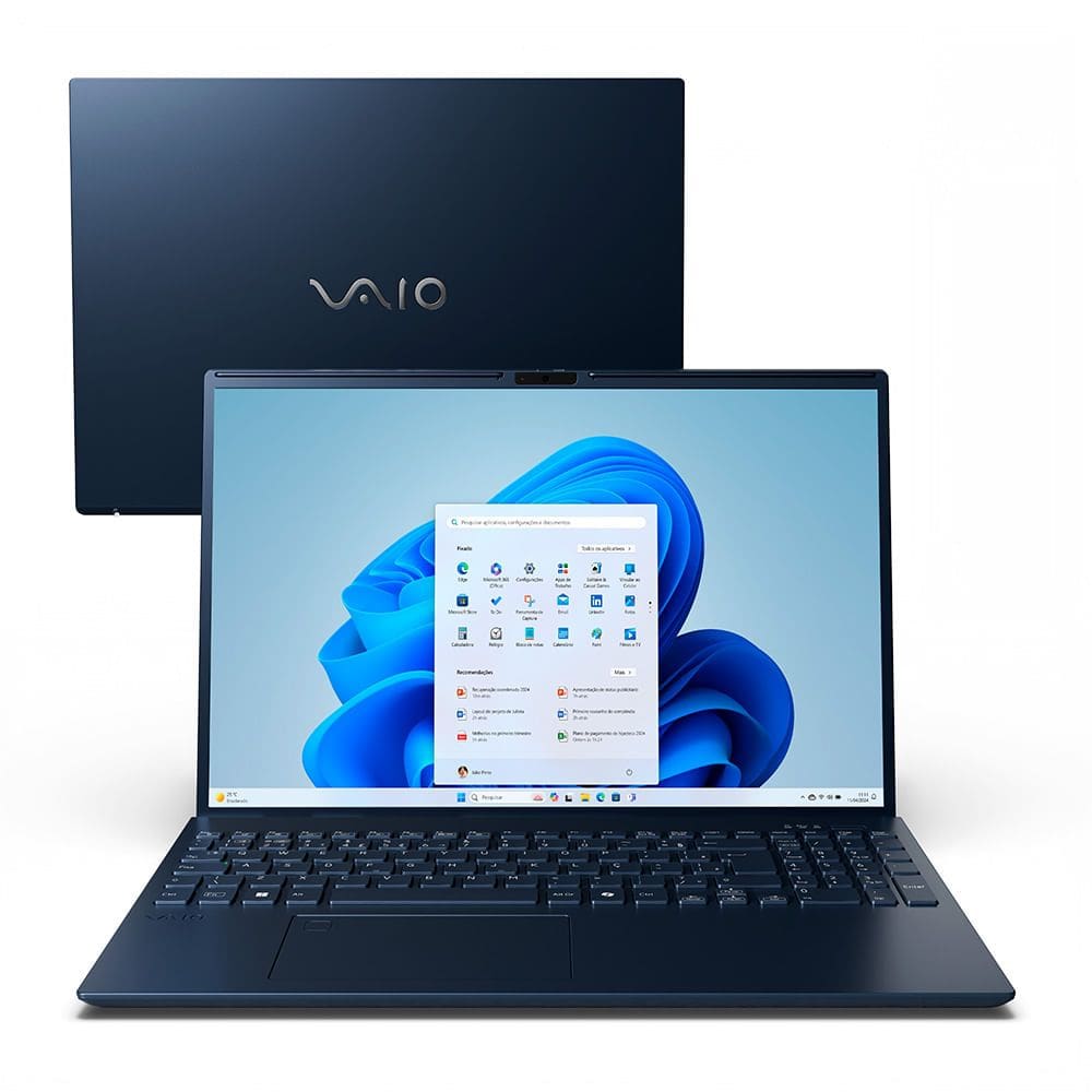 Notebook VAIO FE16 AI-PC Intel® Core™ Ultra 5-125H Windows 11 Home 16GB RAM 512GB SSD 16” IPS Full HD - Cinza Grafite