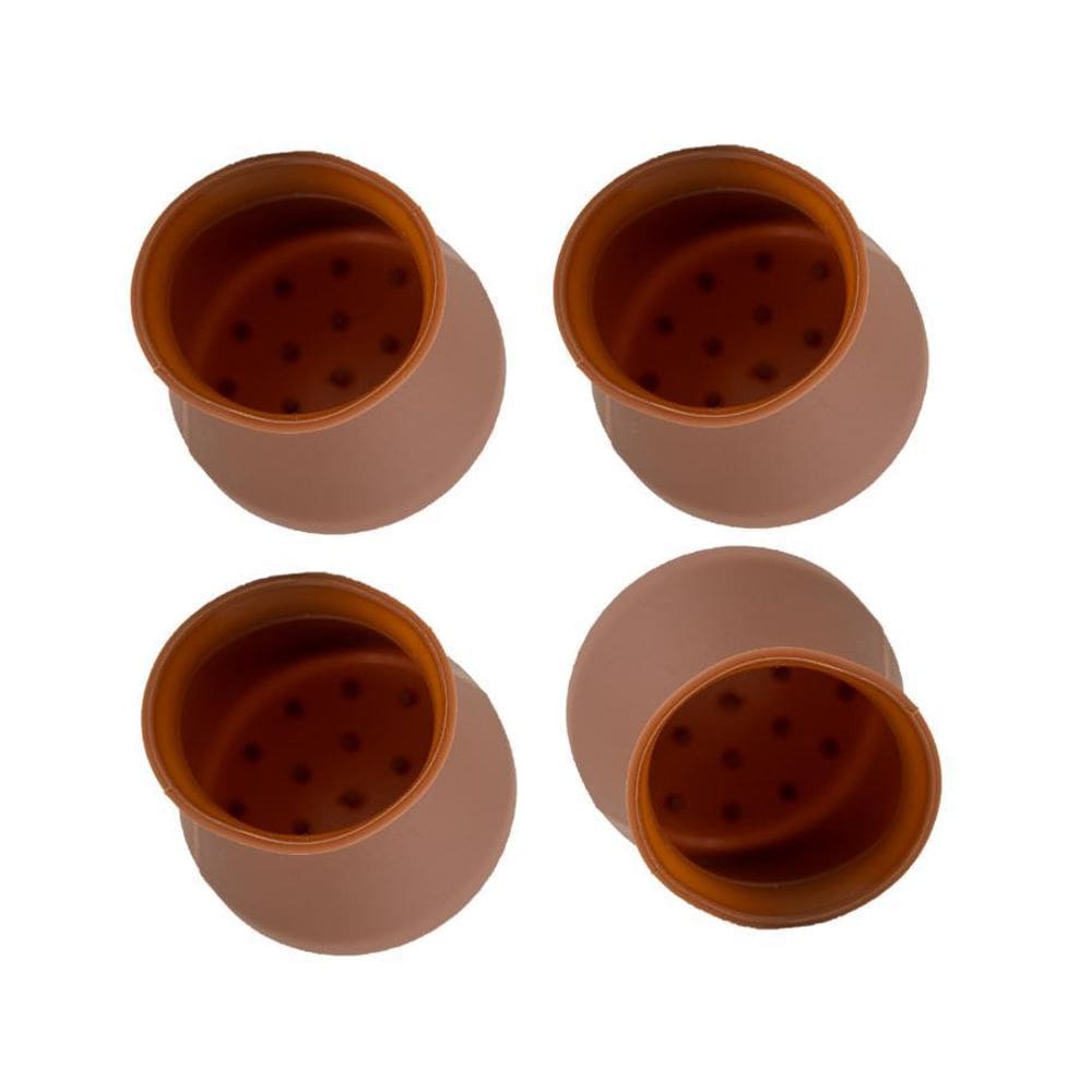 Kit 8 Pé Silicone Cadeira Preta Sofa Mesa Anti-Risco