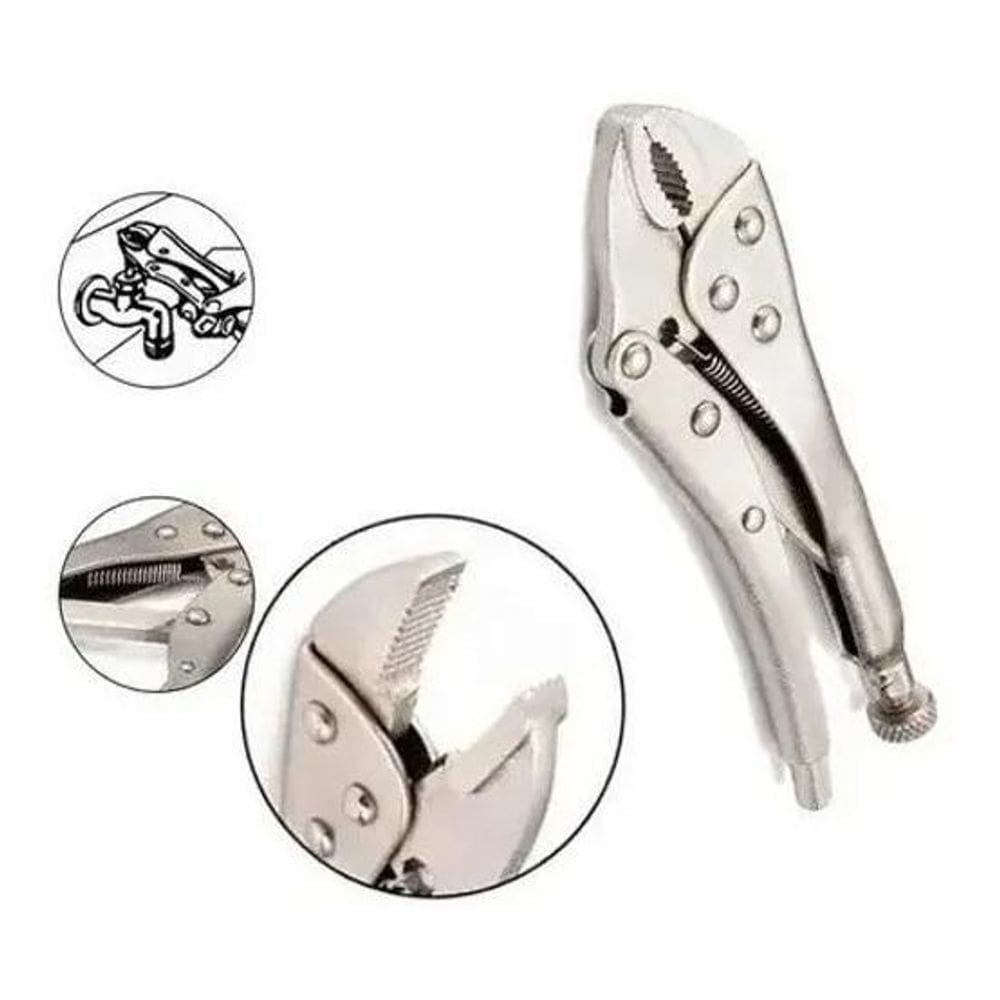 2X Alicate De Pressão 10 Pol 250Mm Mordente Curvo Reto Mtx