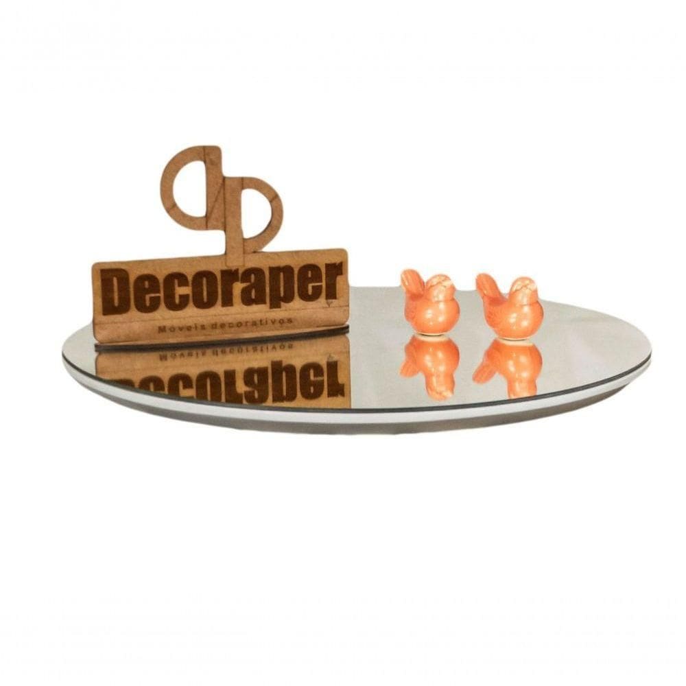 Somente Tampo Para Mesa Com 60cm Espelho Off White