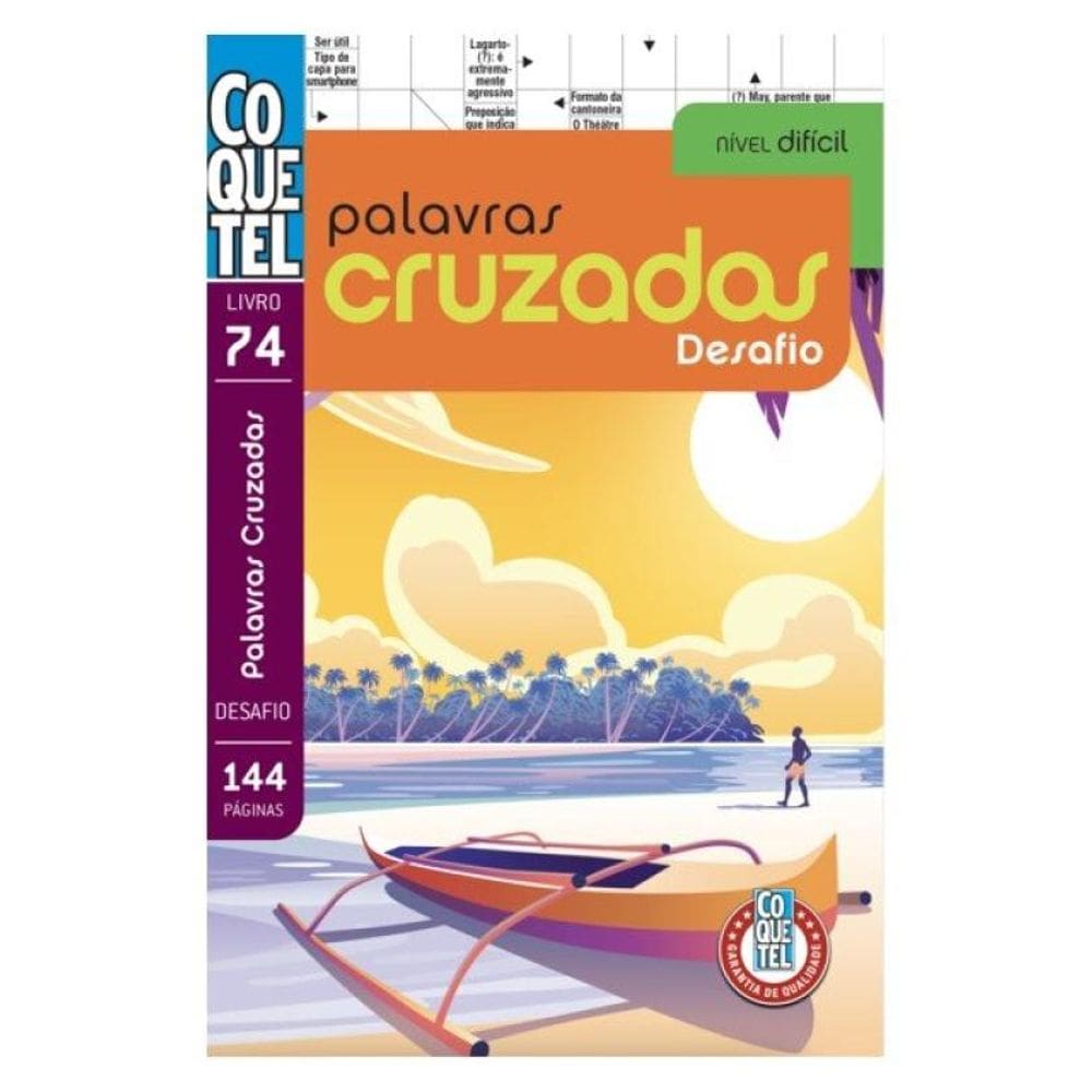 Livro Coquetel Palavras-Cruzadas Desafio 74