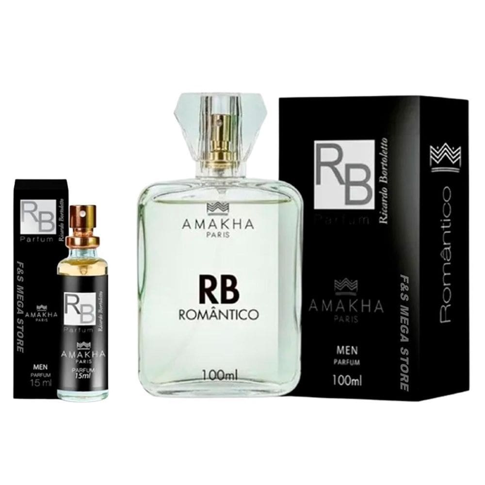 Kit Perfume Masculino Rb Amakha Paris 100Ml E 15Ml Bolso