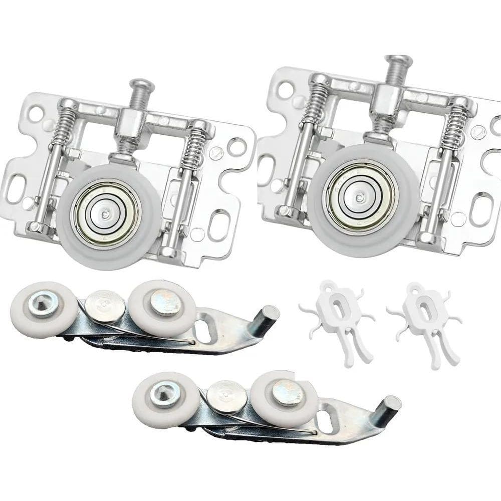 2X Kit Roldana Porta De Correr De Guarda-Roupa E Armários Ca