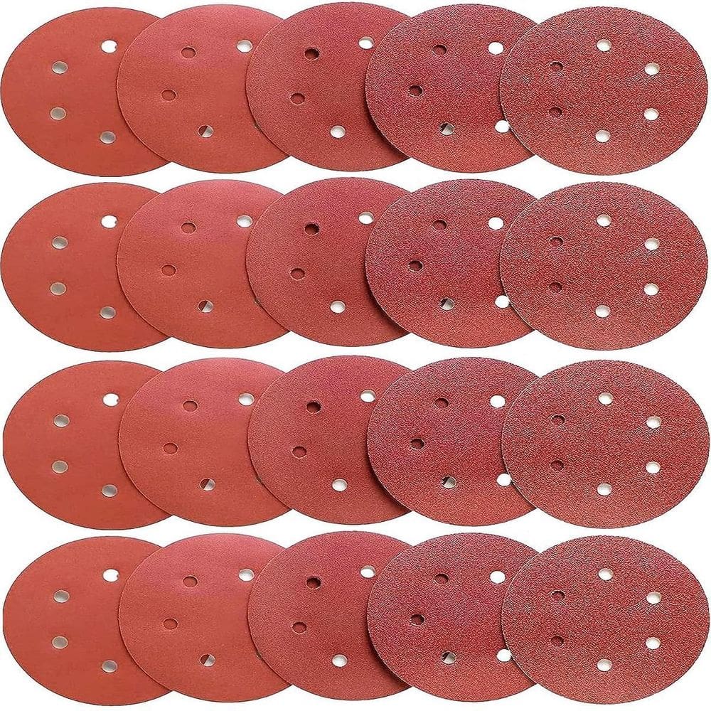30 X Lixas Disco Grão 9 Polegadas 225Mm 6 Furos Lixadeira