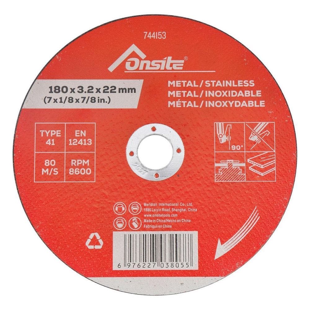 Disco De Corte Para Metal E Inox 7``X3,2Mmx7/8`` - Onsite