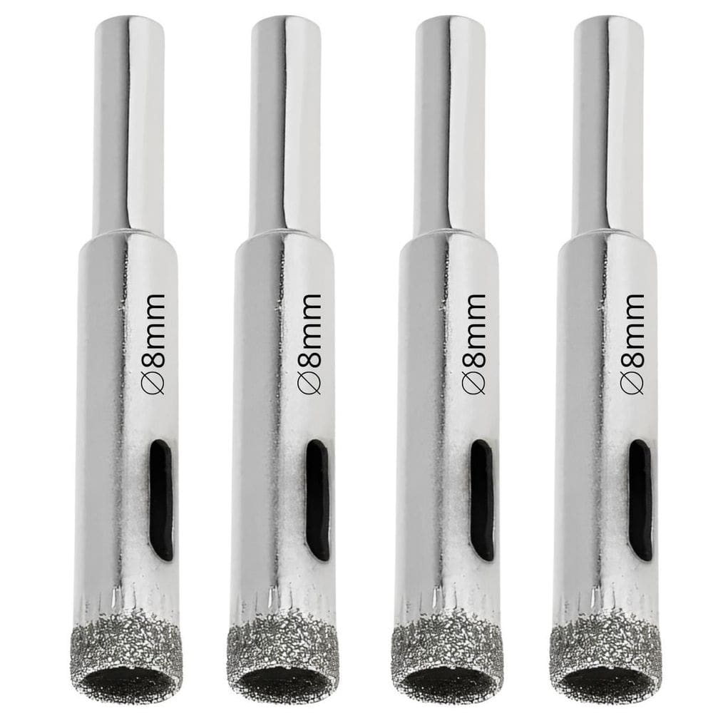 Serra Copo Diamantada 8Mm Porcelanato Vidro Mármore 04 Un