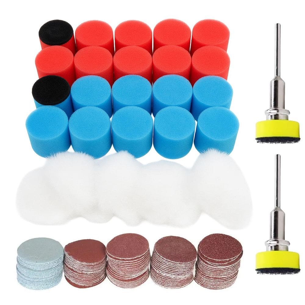 Kit Polir E Lixar Micro Retífica 128 Peças Espuma Boina Lixa