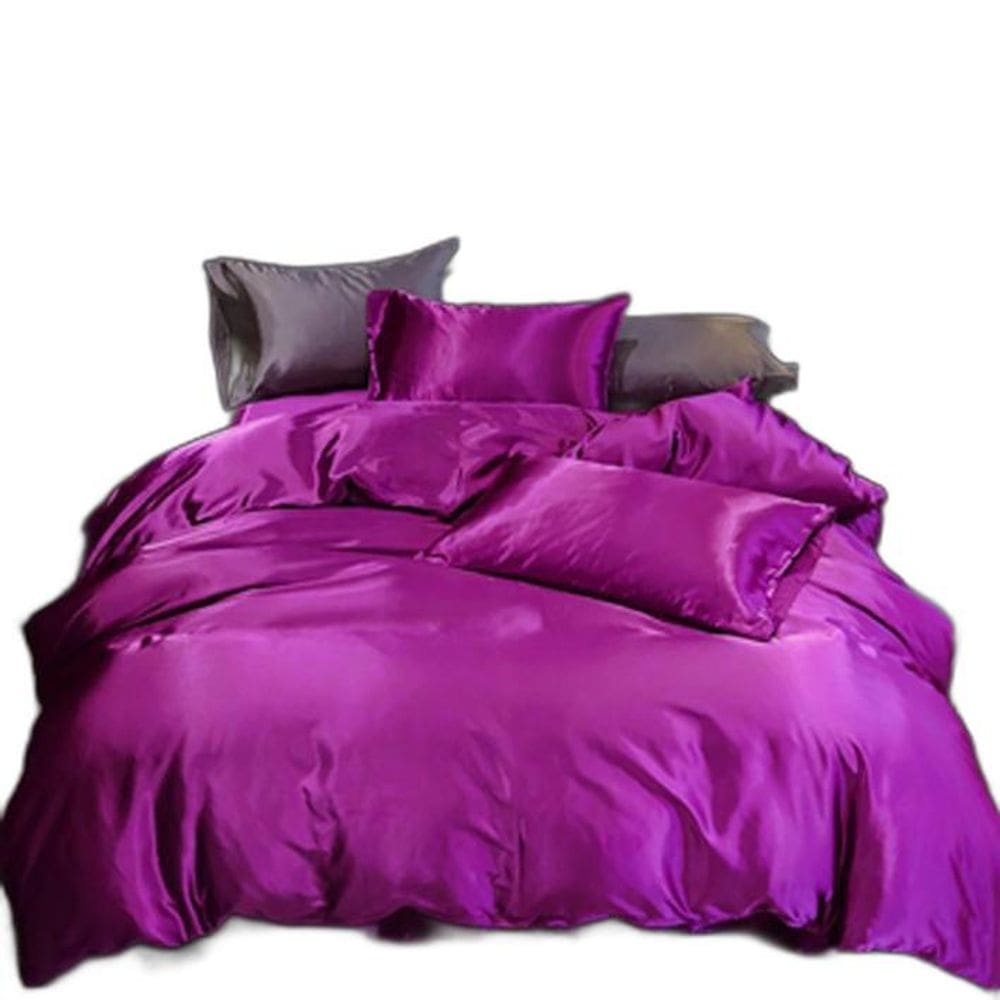 Jogo De Cama Casal King Cetim 7 Pç Completo Pink C/ Graffiti